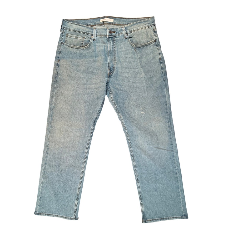 Levi Strauss Signature Mens Relaxed Fit Light Wash Jeans Blue W36 L30‎ Work Worn
